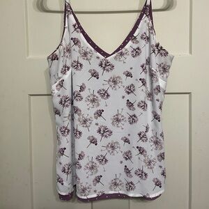 Pink and White tank top